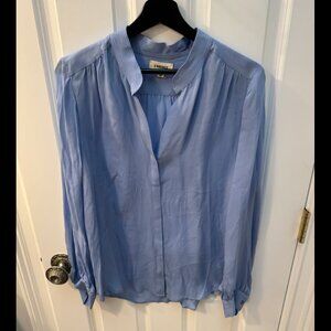 L'AGENCE Soft Blue Blouse Size L